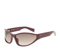 A. SOCIETY Lindsey Sunglasses Burgundy/Brown Gradient One Size