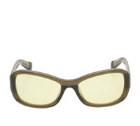 A. SOCIETY Rain Sunglasses Brown Havana/Yellow One Size