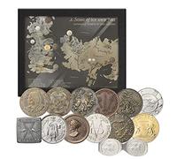 A Song of Ice and Fire Game of Thrones 13 Coin Medal Premium Display Gift Set