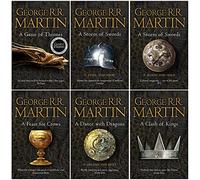 A Song of Ice and Fire Series 6 Books Collection Set By George R.R. Martin (A Game of Thrones, Steel and Snow, Blood and Gold, A Feast for Crows, A Dance With Dragons, A Clash of Kings)
