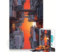 A Space Odyssey. Inside The City. Hard Jigsaw Puzzle for Adults 1000 Pieces Serene Game Creative Craft Real Challenge Perfect Decor (50x75cm)