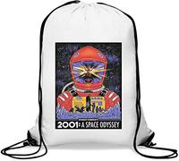 A Space Voyage 2001 Astronaut Movie Poster Art Gym Sack Casual Drawstring Bag White