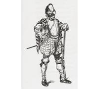 A Spanish soldier of the 16th century. From Britain and Her Neighbours 1485-1688 published 1923. Poster Print by Hilary Jane Morgan (11 x 17)