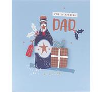 A Special Dad Embellished & Gold Foiled Christmas Card Xmas Greeting Cards