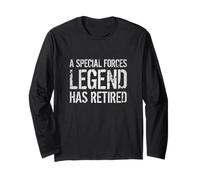 A Special Forces Legend Has Retired Soldier Retirement Vet Long Sleeve T-Shirt