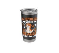 A Spoiled Rotten Beagle Rules My Life Stainless Steel Insulated Tumbler