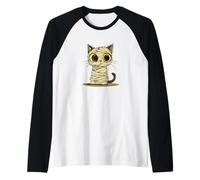 A Spooky and Adorable Mummy Cat Costume for Boys and Girls Raglan Baseball Tee