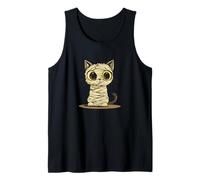 A Spooky and Adorable Mummy Cat Costume for Boys and Girls Tank Top