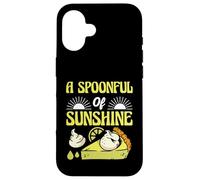 A Spoonful Of Sunshine Funny Key Lime Pie Quote Case for iPhone 16