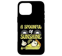 A Spoonful Of Sunshine Funny Key Lime Pie Quote Case for iPhone 16 Pro Max