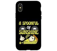 A Spoonful Of Sunshine Funny Key Lime Pie Quote Case for iPhone X/XS