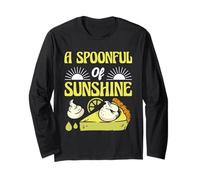 A Spoonful of Sunshine Funny Key Lime Pie Quote Long Sleeve T-Shirt