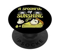 A Spoonful Of Sunshine Funny Key Lime Pie Quote PopSockets Adhesive PopGrip