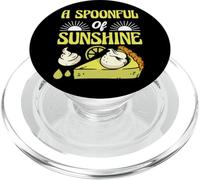 A Spoonful Of Sunshine Funny Key Lime Pie Quote PopSockets PopGrip for MagSafe