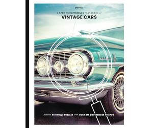 A Spot the Difference Photobook of Vintage Cars: Find the Differences Picture Puzzles Activity Book for Adults