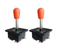 A spring return center joystick that works easily for precise game control using a powerful 8-way game stick switchable microswitch with micro switches