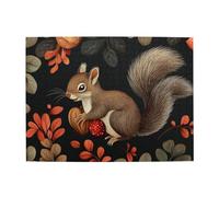 A Squirrel Holding A Pinecone Wooden Puzzle 500 Piece Jigsaw Puzzle For Adults Challenging Puzzle For Game Size 15"X20.4"