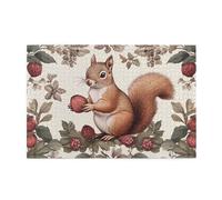 A Squirrel Holding Nuts 1000 Piece Jigsaw Puzzles For Adults Wooden Puzzles For Adults Gifts Home Decor