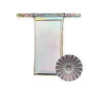 A Stained Glass Kaleidoscope Of Whimsy & Light, With Sunlight Activated Brilliance, 6 Inches, A Urora Kaleidoscope, Handmade Triangular Prism T Iffany Stained Artwork, Portable Design, For Kid's