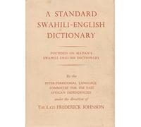 A Standard Swahili-English Dictionary