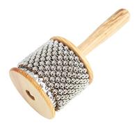 A-Star AP6101 Small Wooden Beaded Cabasa Afuche Shaker, Brown