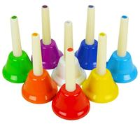A-Star Coloured Hand Bells Set of 8