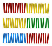 A-Star Wooden Claves Mixed Colour Pack of 30 Pairs, none