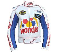 A-Star Plus Ricky Bobby Wonder Jacket Racing Nights The Bread Speed White Jacket | Ricky Bobby Wife Costume, White, XS