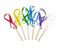 A-Star Rainbow Wands - Pack of 6 for Rhythm & Movement Development & Learning