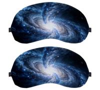 a Starfall Wasteland on a Dark Dust Planet Anti-Mite Breathable Fabric Eye Cover with Adjustable Hook-and-Loop Strap