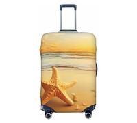 A Starfish On The Beach Printed High Elasticity Suitcase Protective Cover, Universal Scratch Resistant Travel Suitcase Cover for Men and Women