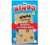 A* Stationery Bingo Clipboard With Clasp Bingo Board Hardboard Left Hand Clip 21 x 15cm
