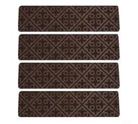 A Step Toward For Safety with Our Four Pack of Easy to Maintain Anti slip Floor Rugs (Brown)