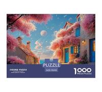 A Stone Wall with An Open Door Leading to The Sea 1000 Pieces Extra-thick Cardboard Jigsaw Puzzle Set Spring Landscape Impossible Hard Difficult Birthday Toy Puzzles Gifts for Family, Friends 70x50cm/