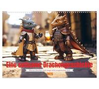 A strange dragon story UK-Version (Wall Calendar 2026 DIN A3 Landscape), CALVENDO 12 Month Wall Calendar