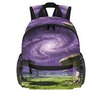 a Strange Wasteland under the Star RiverDurable Water-Resistant Backpack, Multi-Pocket Daypack for Commute, School, Hiking & Travel, Lightweight Ergonomic Shoulder Bag