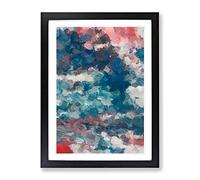 A Stranger Abstract Framed Wall Art Print A2 Black