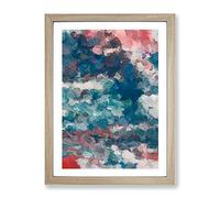 A Stranger Abstract Framed Wall Art Print A2 Oak