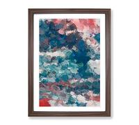 A Stranger Abstract Framed Wall Art Print A2 Walnut