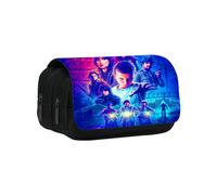 (A) Stranger Things Pencil Case 3D Printed School Large Capacity Pen Pouch Kids Boys Girls