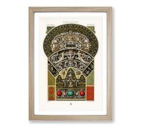 A Striking Renaissance Pattern by Albert Racinet Framed Print | A2 Oak Framed Wall Art | Ready to Hang | Modern Fantasy Picture | Living Room Bedroom Lounge Office