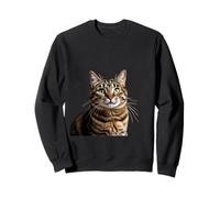 A Striking Tabby With Vivid Green Eyes Sweatshirt