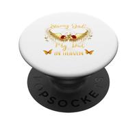 A Strong Woman Because My daddy In Heaven Watching Over Me PopSockets Adhesive PopGrip
