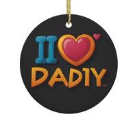 a stunning logo Patterns Round Ceramic Pendant - Festive Party Hanging Christmas Tree and Fireplace Ornament