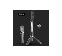 (a-Style A Black no LED) Tripod Selfie Stick With Led Light For Phone Mobile Cell Holder Stand Smartphone Monopod Gimbal Stabilizer Action Camera Photo