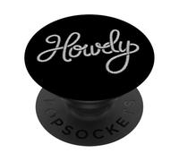 A stylish design that says Howdy in Rope Letters PopSockets Adhesive PopGrip