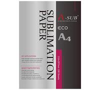 A-SUB Sublimation Paper A4, 210x297mm, 100 Sheets, Compatible with EPSON, SAWGRASS, RICOH, Brother Sublimation Printers