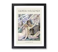 A Summers Day By Gerda Wegener Exhibition Museum Painting Framed Print | A2 Black Framed Wall Art | Ready to Hang | Modern Historical Picture | Living Room Bedroom Lounge Office
