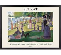 A Sunday Afternoon on the Island of La Grande Jatte Wall Art - Framed Seurat Poster