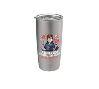 A Super Hot Computer Nerd Stole My Heart Nerd Love ||- Stainless Steel Insulated Tumbler
